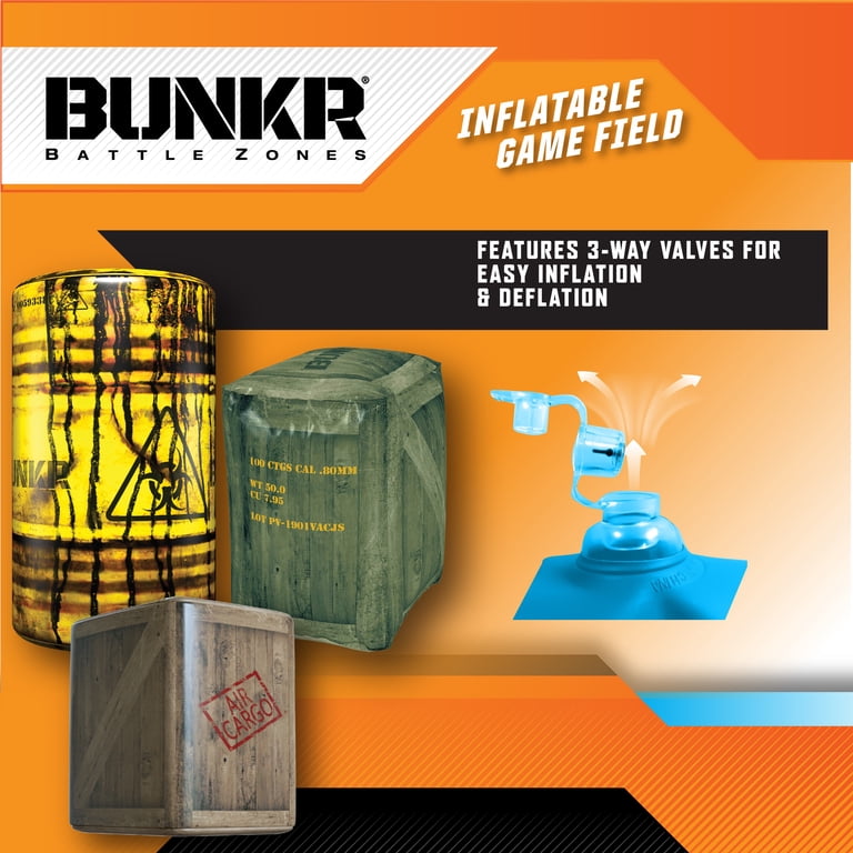 BUNKR Battle Pack Inflatable Obstacle Course for Blasters photo 4