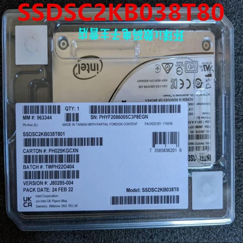 FOR Solid State Drive For SSD DC-S4510 3.84TB 2.5 SATA For SSDSC2KB038T801 SSDSC2KB038T8