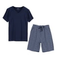 thumbnail image 3 of Men's Pajama Set Designed for Home Daily Wear Loose Fit Top and Bottom Wear with Striped Pattern for Seasonal Comfort, 3 of 3