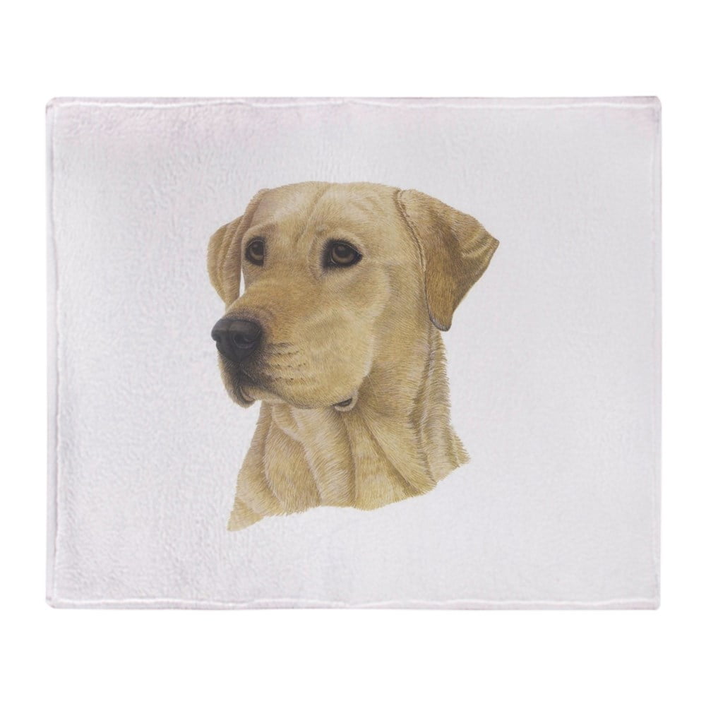 CafePress Yellow Lab Soft Fleece Throw Blanket, 50"x60" Stadium