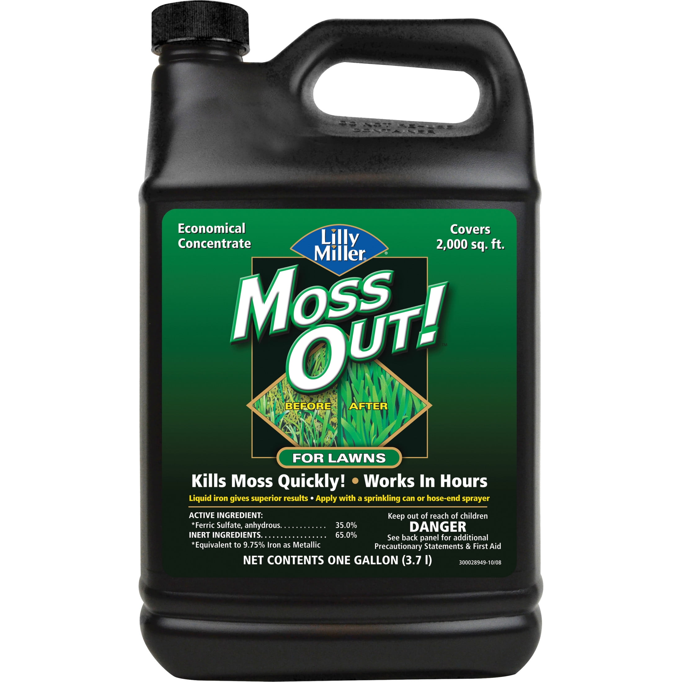 (2 pack) Lilly Miller Moss Out! Lawn Moss Killer Concentrate Herbicide, 1 Gallon