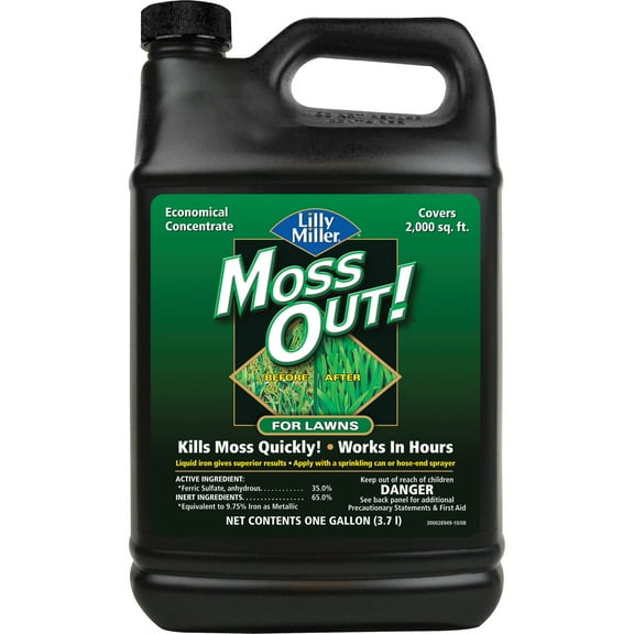 Lilly Miller Moss Out! Lawn Moss Killer Concentrate Herbicide, 1 Gallon