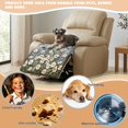 thumbnail image 5 of ZIATUBLES Quilted Recliner Chair Cover, Polyester Pet Friendly Seat Cushion Protector, Non-Slip Washable Furniture Slipcover for Dogs Cats, Daisy Butterfly Wood Grain Print, 5 of 8