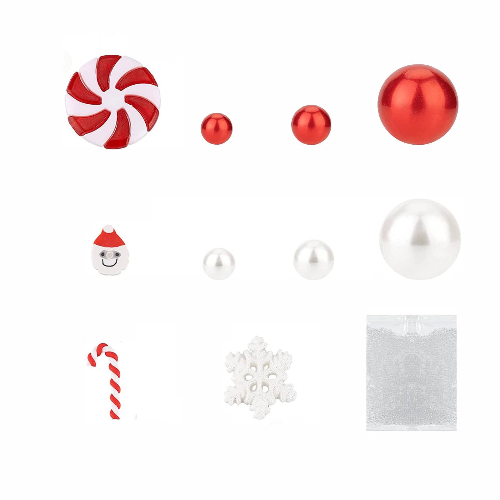 JeashCHAT Christmas Vase Filler Beads Floating Pearls Water Gel Beads