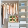 thumbnail image 4 of Yayeee Collapsible Cube Storage Bin with Lid Fabric Closet Decorative Basket with Handles, Christmas Plaid Pattern, 4 of 7