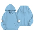 thumbnail image 4 of XUANTAOO Halloween Sweatshirt Kids Girls Boys Spooky Ghost Print Long Sleeve Hoodie Pullover Casual Fall Hoodie with Pocket Girls Boys Clothes Size 5-6 Years, 4 of 5