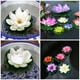 thumbnail image 2 of 8 piezas de loto flotante artificial, hojas de lirio, decoración para estanques, loto falso, 2 of 6