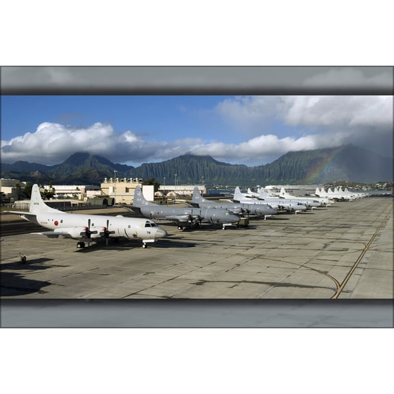 24"x36" Gallery Poster, P-3C p-3 Orion from U.S., Canada, Australia, Korea, japan