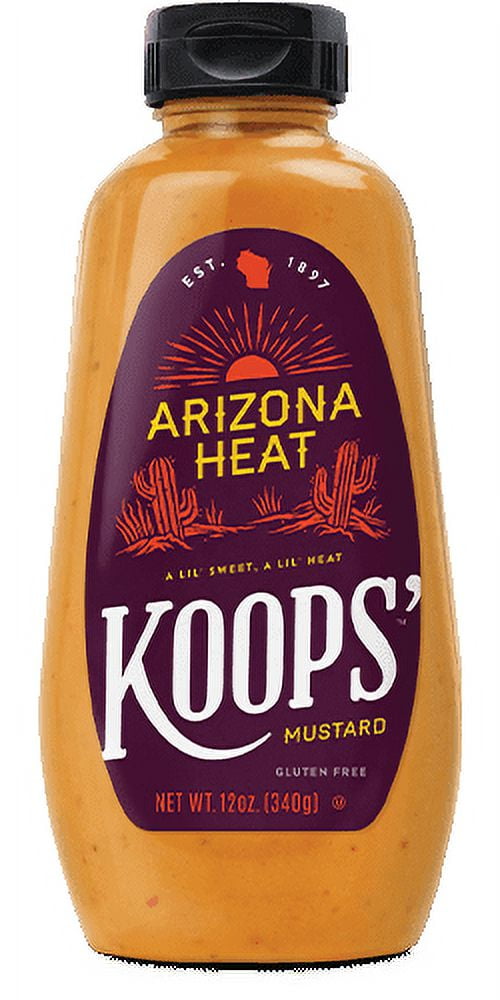 Koops' Arizona Heat Mustard, 12 oz (Pack of 12)