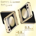 thumbnail image 2 of Compatible Clear Case for Samsung Galaxy Z Flip 5 Phone Case with Hinge Protection,Full Coverage Luxury Transparent Plating PC Thin Case Cover for Samsung Galaxy Z Flip 5 5g Case Champagne Gold, 2 of 7