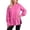 Pink, variant on Women Fall Sweatshirts Oversize Solid Long Sleeve Crew Neck Side Slit Casual Athletic Outfits Trendy Blue