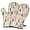 Beige Christmas Tree, variant on Cute Oven Mitts,Beige Christmas Tree Pattern Oven Mitt 2-Pack Set,Kitchen Gloves for Oven,Heat Resistant Oven Mitts 7.7"x12"