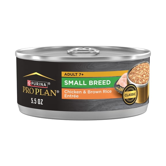 Purina Pro Plan Complete Essentials Adult Small Breed Chicken & Brown Rice Entree Gravy Wet Small Dog Food, 5.5 oz., Case of 24