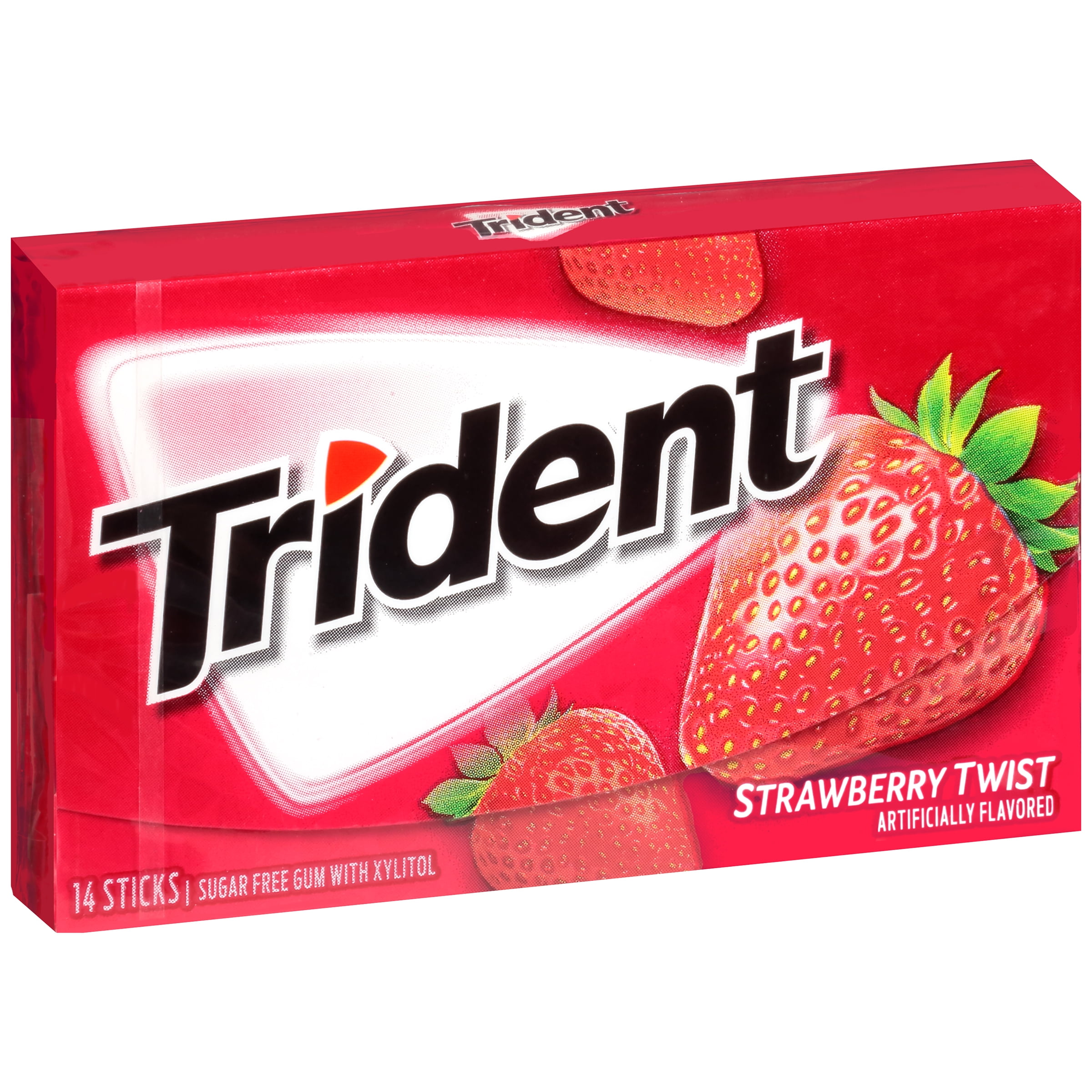 Trident Sugar Free Gum, Strawberry Twist 14 pc