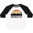 thumbnail image 3 of Inktastic Buffalo New York Skyline Retro Boys or Girls Toddler T-Shirt, 3 of 5