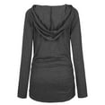 thumbnail image 3 of Ketyyh-chn99 Women Maternity Clothes 2023 Round Neck Long Sleeve Ruffle Fold Pregnant Tops Dark Gray,2XL, 3 of 4