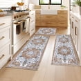 thumbnail image 4 of Boho Kitchen Rugs Sets 3 Piece with Runner Non Slip Kitchen Mats for Floor Washable Bohemian Runner Rug Set of 3, 4 of 13