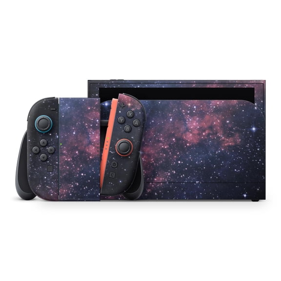 DesignSkinz Subtle Pink Glowing Space Full-Body Skin Decal Wrap Cover for Nintendo Switch 2