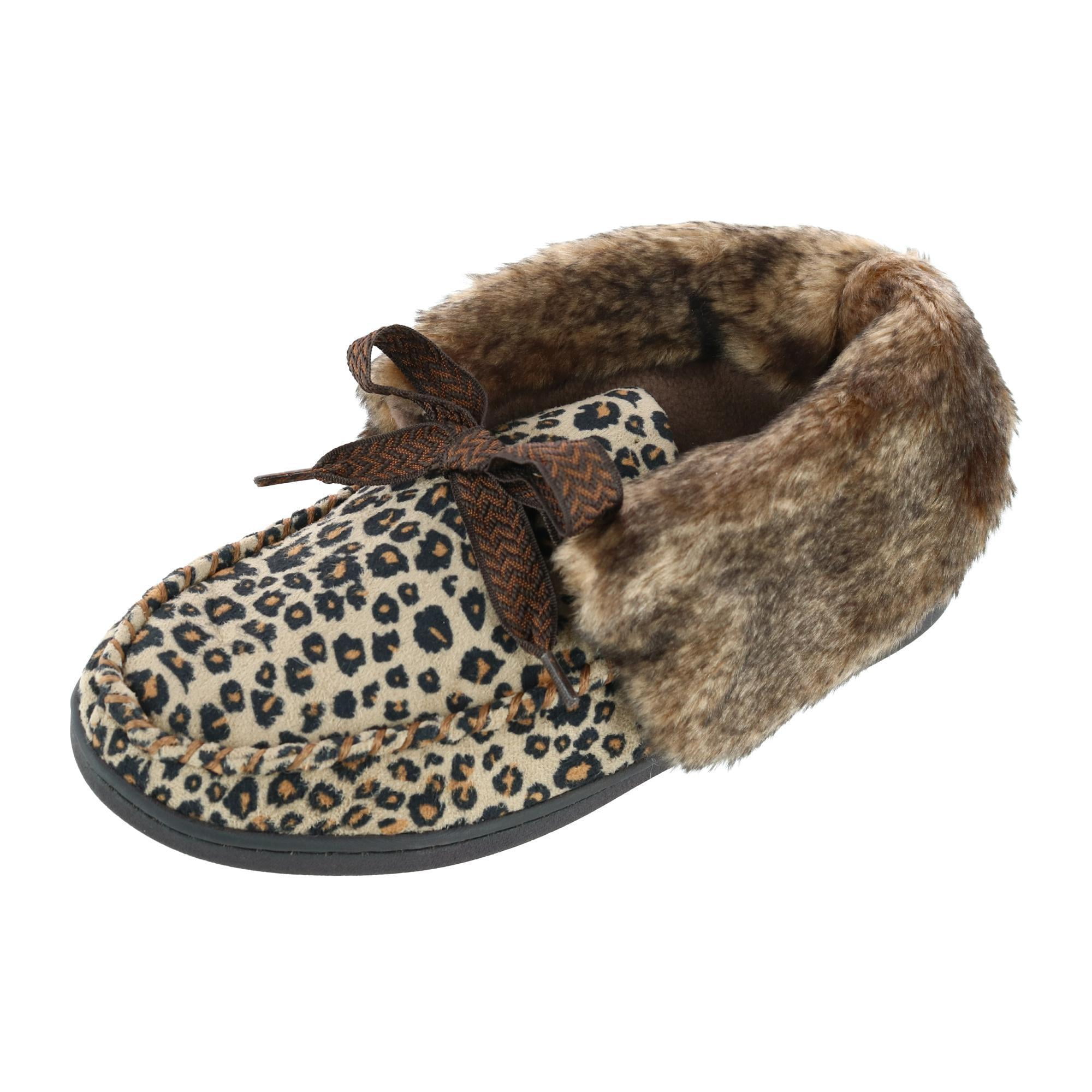 Ladies Slippers Isotoner Leopard Print Slippers Women's Ballet