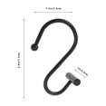 thumbnail image 2 of TEHAUX 12Ud Para De Ducha S En Metal Negro Resistentes Y Aptos Para Varios Estilos, 2 of 8