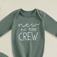 thumbnail image 4 of CAUYDY Newborn Boys Sleepwear Preemie Clothes for Girl Fall Winter Infant Long Sleeved Jumpsuit Baby One-Pieces 0-3M 6-9M 12-18M Sizes 0-3 Months,Dark Green, 4 of 4