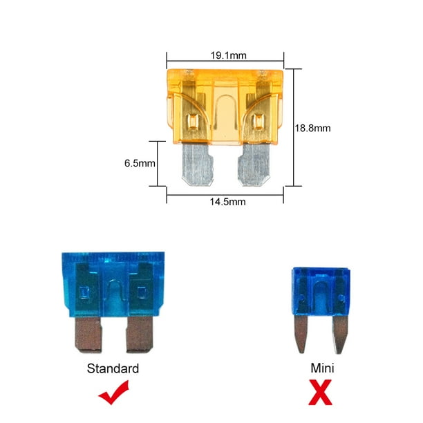 Acheter Support de la boîte à fusibles à lame 8 voies, blocs de fusibles  avec indicateur LED, 10 fusibles, 10 bornes de connecteur pour