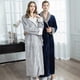 thumbnail image 5 of Camisón de franela de otoño e invierno más pijama largo acolchado de terciopelo para parejas para hombres ropa de hogar linda para mujeres, 5 of 6