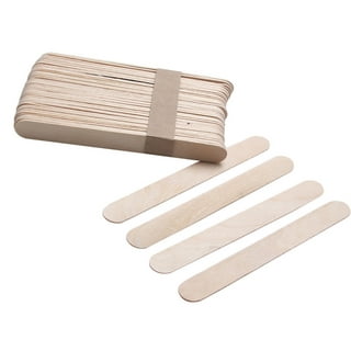 SelfTek 100 Pcs Wooden Wax Applicator Spatulas Sticks for Hair Removal and  Smooth Skin, Wax Popsicle Stick Eyebrow Waxing Sticks for Lip, Nose Wax  Applicator Sticks