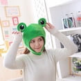 thumbnail image 3 of Gorro de disfraz de rana con orejas grandes, felpa, cosplay, fiesta, 3 of 3
