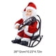 thumbnail image 5 of Mecedora Estatua De Papá Noel Navidad eléctrica Papá Noel mecedora tocando el violín decoraciones juguete, 5 of 8