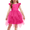 Hot Pink, variant on Toddler Tutu Dress Little Girls Irregular Tulle Princess Birthday Party Formal Dresses, 4-8Y