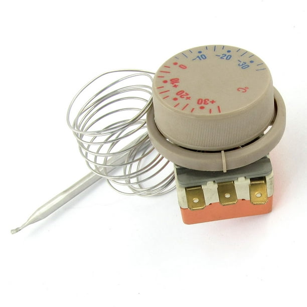 Cadran Réglable par Congélateur -30 à 30 Celsius Thermostat Capillaire AC 16A 250V