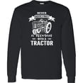 thumbnail image 3 of Inktastic Tractor Woman Long Sleeve T-Shirt, 3 of 5