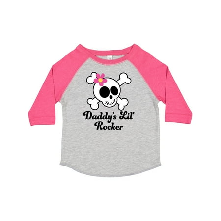 

Inktastic Daddy s Little Rocker Skull Gift Toddler Toddler Girl T-Shirt
