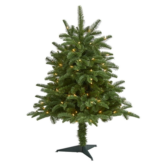 3ft. South Carolina Spruce Artificial Christmas Tree with 100 White Warm Light and 458 Bendable Branches