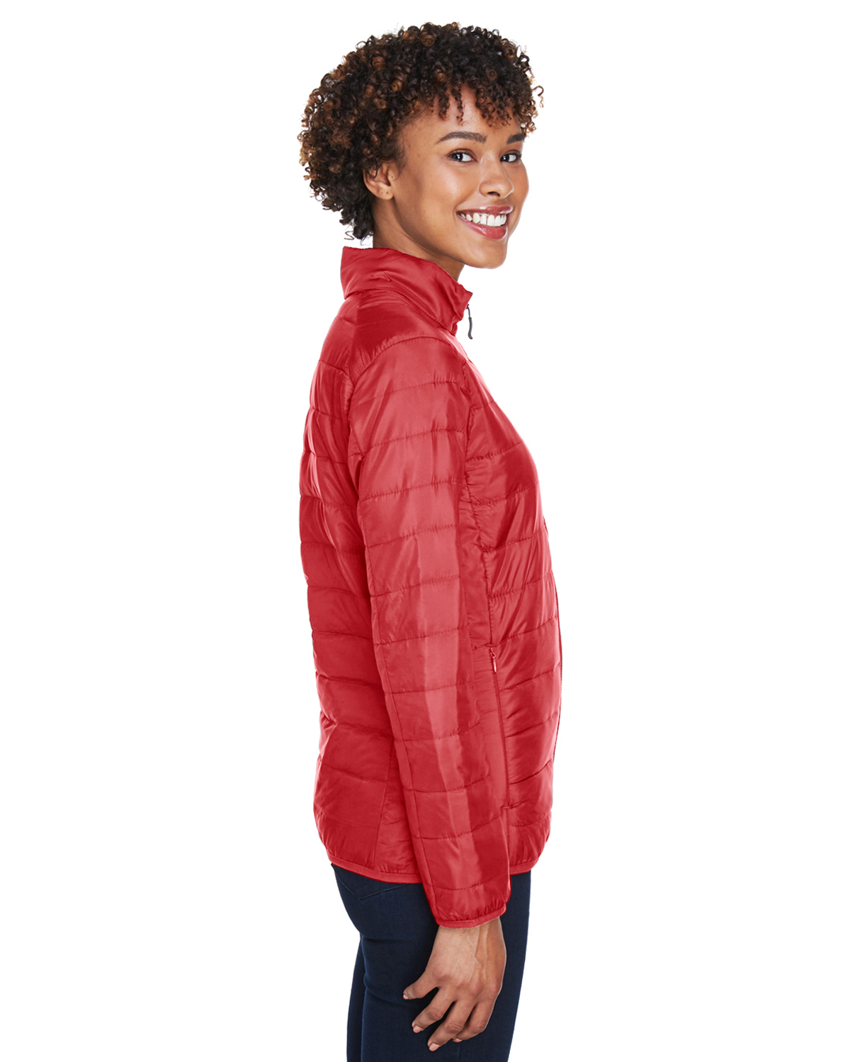 Ladies' Prevail Packable Puffer Jacket - CLASSIC RED - L - image 3 of 3
