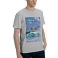 thumbnail image 2 of Bingfone Lighthouse In Havana Men'S Loose Fit Short-Sleeve Pocket T-Shirt, 2 of 7
