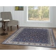 thumbnail image 5 of Linon Home Decor Emerald Area Rug Collection, Blue and Ivory, 5' x 7', 5 of 6