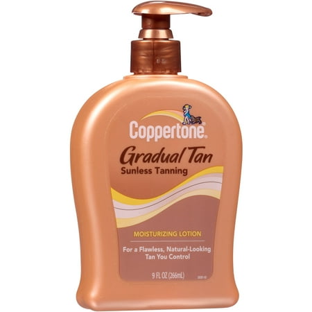 Coppertone Gradual Tan Sunless Tanning Moisturizing Lotion, 9 fl oz