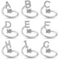 thumbnail image 2 of Letter Open Ring Adjustable Women Rings ,Adjustable Fashion Premium Letter Ring Suitable For Girlfriend And Wife F, 2 of 3