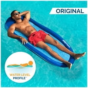 SwimWays Spring Float Original Inflatable Pool Lounge Chair with Headrest, Pool Float for Adults
