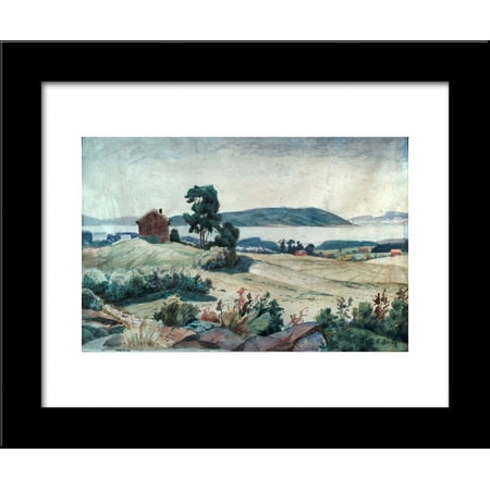 Fra Frøensjordene 20x24 Framed Art Print by Karl Edvard Diriks