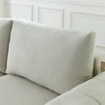 thumbnail image 4 of Williamspace L Shaped Modular Sectional Sofa 130" Modern Couch Comfy Upholstered Sofa with Reversible Ottoman for Living Room Apartment, Beige, 4 of 7