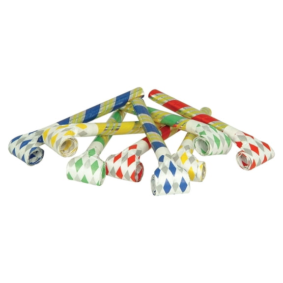 Beistle Super-Tube Noiseless Blowouts assorted colors (Case of 96)