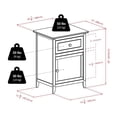 thumbnail image 6 of Winsome Eugene Accent Table, Nightstand, White Finish, 6 of 7