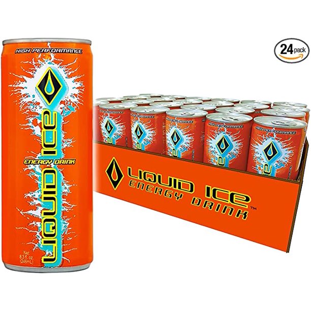 Liquid Ice Energy Drink Citrus Pop (8.3 Fl Oz, 24 Count)