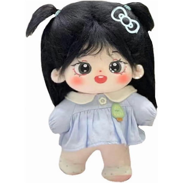 20cm Plush Doll Girl Naked Humanoid Stuffed Body no Attribute 8" Normal Body Wearable Clothing Dress Up Gifts (a-36-without Skeleton)