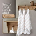thumbnail image 7 of HEIRLOOM COMFORT Beige Stripe Kitchen Towels, 3 Pack, 100% Cotton, Super Absorbent and Quick Dry, Multi Pin Striped Towel Set, Durable Dish Cloths for Kitchen Use, Cleaning & Drying Dishes, 7 of 7