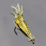 OPOLSKI 4.5cm PVC Glow Bead Soft Shrimp Fishing Lures for Freshwater & Saltwater، 5-Count