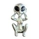thumbnail image 3 of Estatua de extraterrestre, figura decorativa de resina, adorno de mesa para la entrada. No escuchar, 3 of 9
